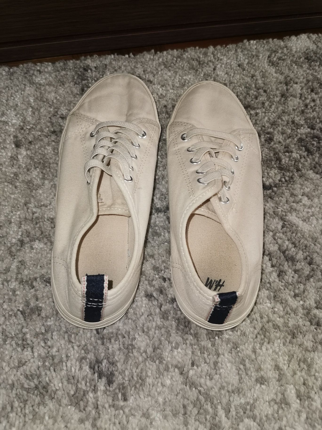 Materiałowe tenisówki, trampki z H&M - rozm. 34