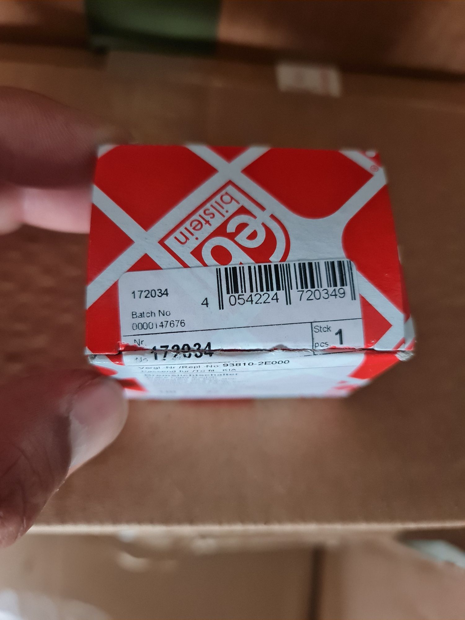 Interruptor FEBI BILSTEIN 172034 para luz de travão de pé Kia picanto