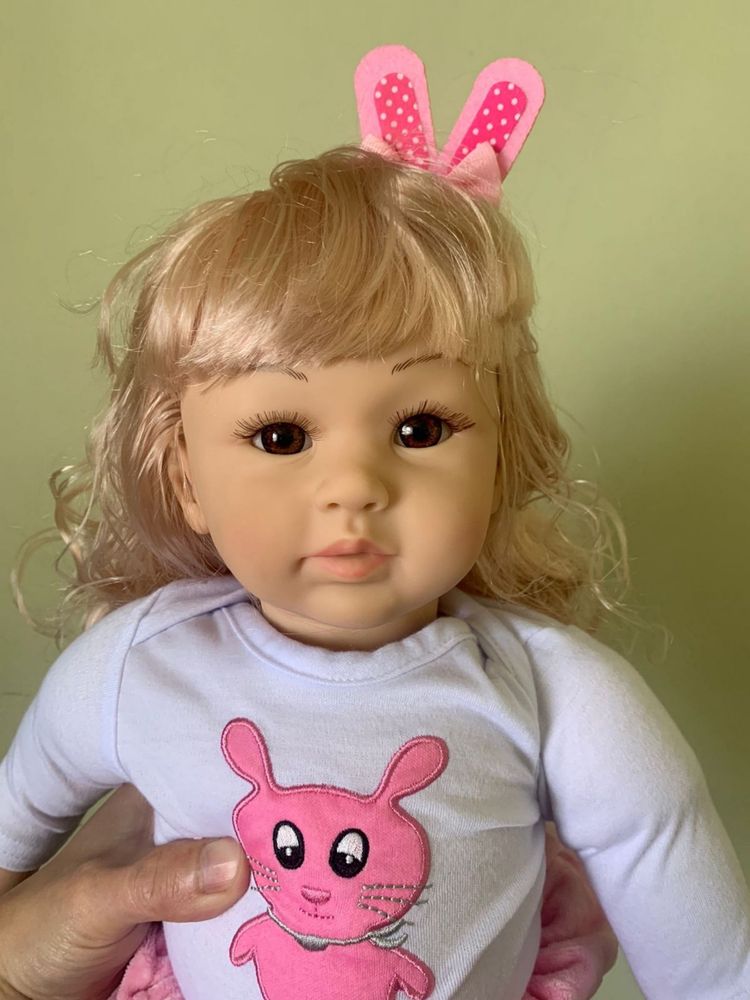 Кукла реборн 55 см, силиконовая кукла, лялька реборн