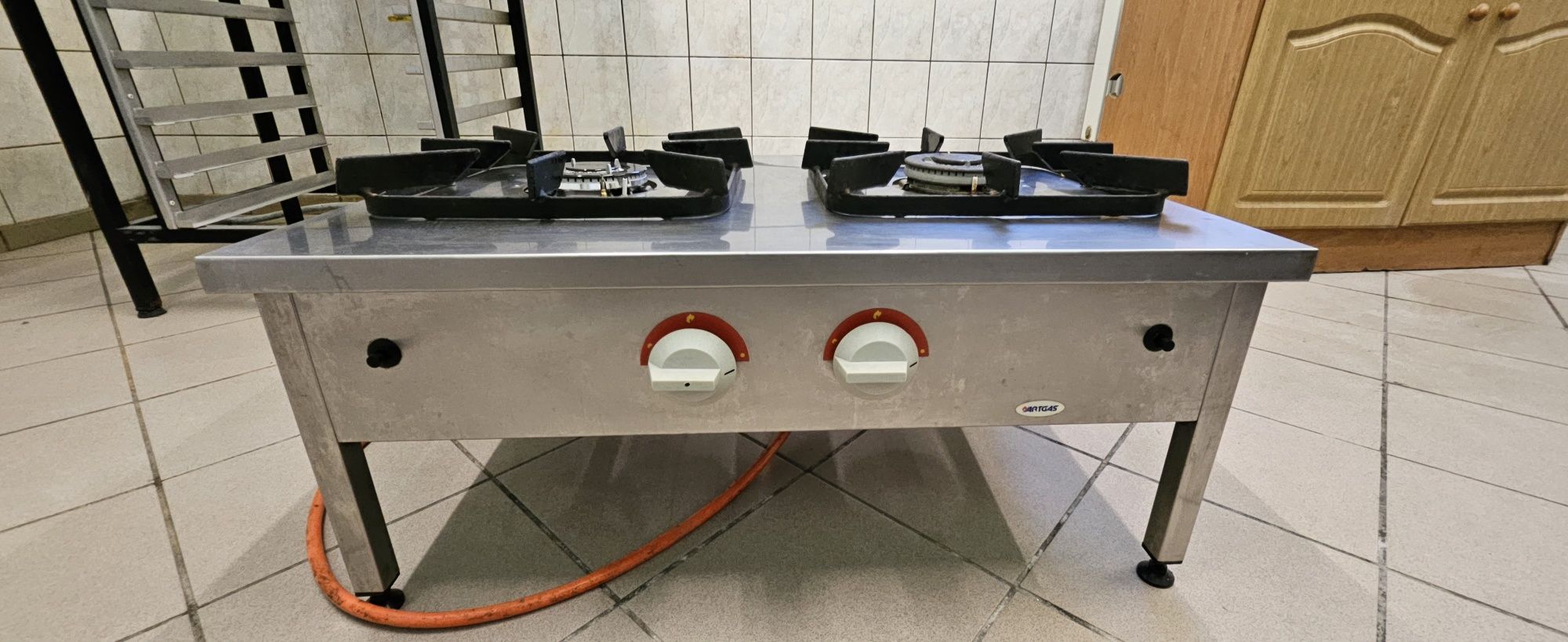Taboret gazowy dwupalnikowy