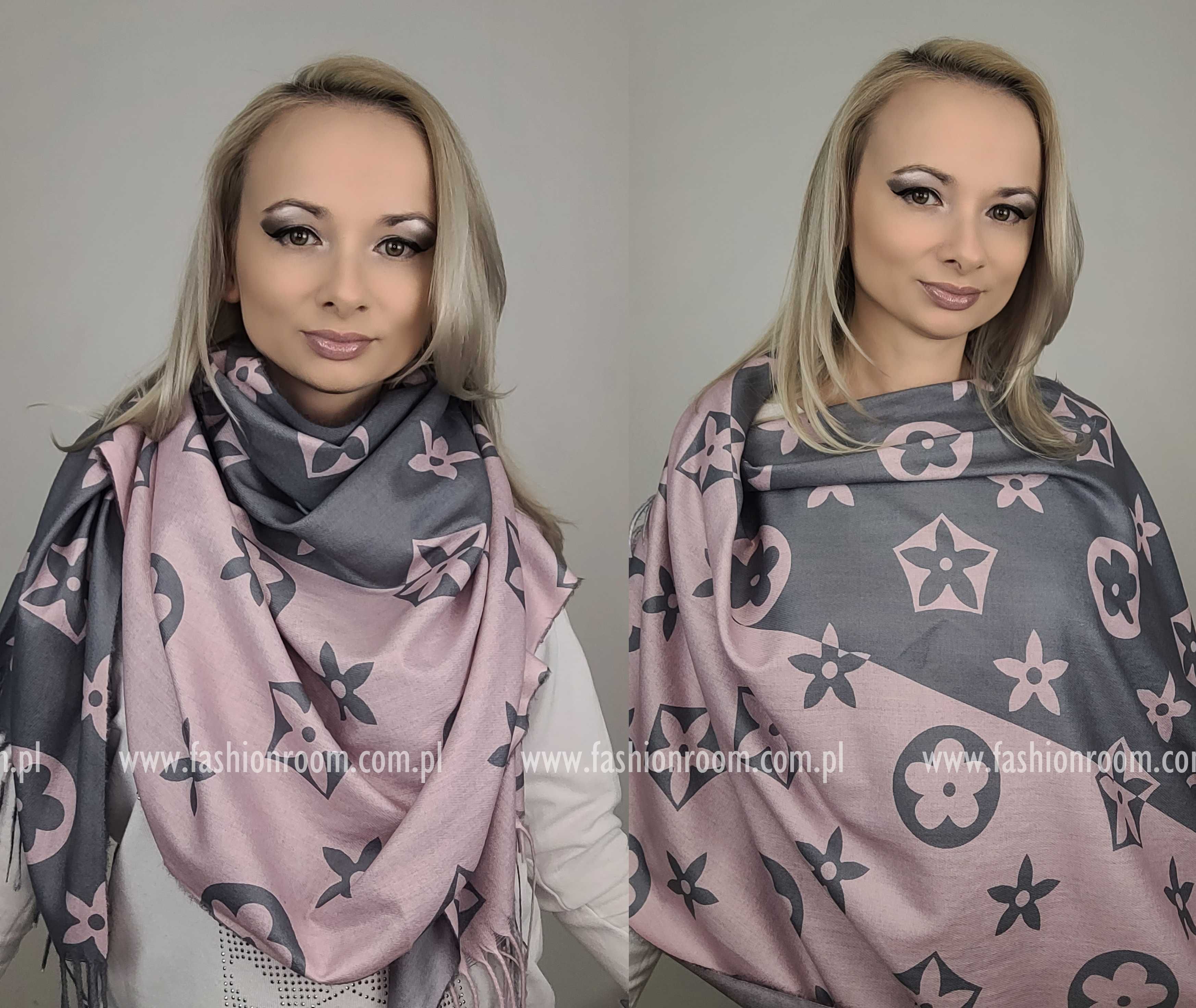 4 Warianty KOLORY Elegancki szalik damski z wiskozy