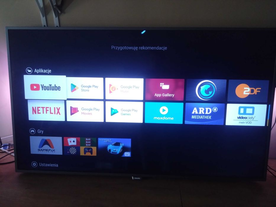 Philips 55 cali, 4K , android, podwójny ambilight, DVB-T2