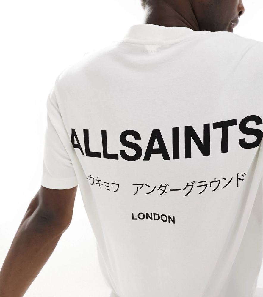 Мужские футболки Allsaints London черная белая ол сейнтс