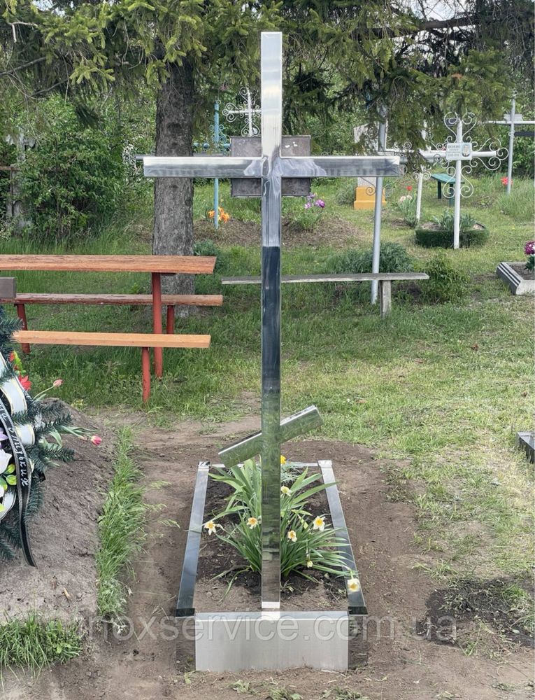 Надгробок квітник з нержавійки