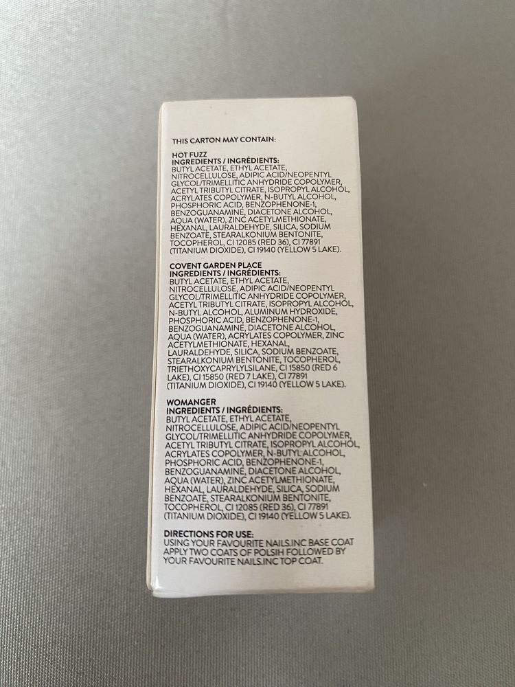 Lakier do paznokci Nails inc malinowy Covent Garden Place 10 ml Nowy