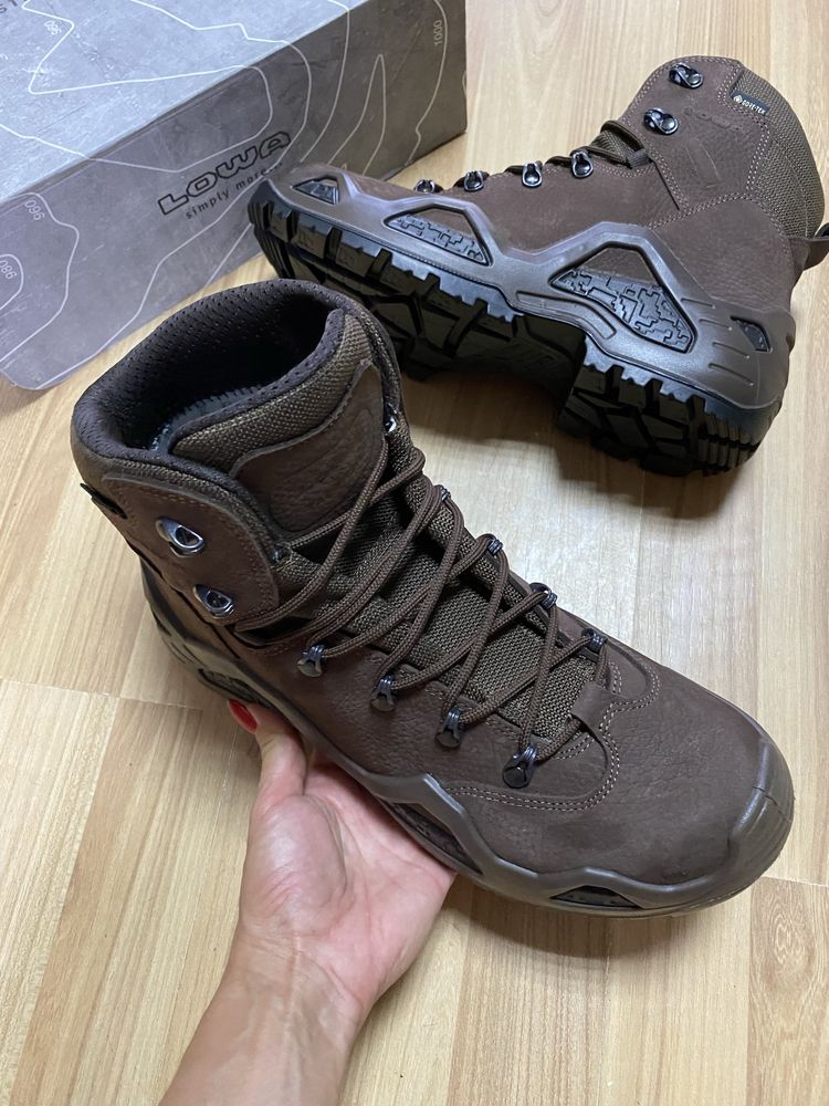 43,5р. Берці ОРИГІНАЛ ботінки Lowa Z-6N GTX C Mid TF Dark Brown