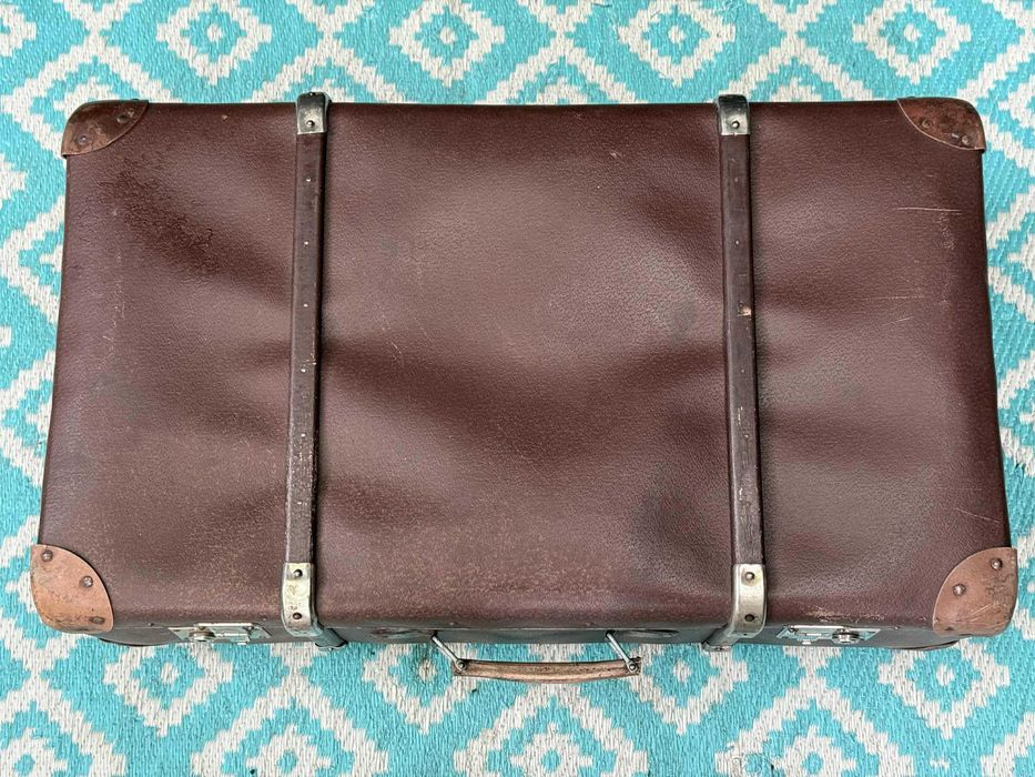 Stara Zabytkowa Niemiecka Walizka w włókna Bałkanowego WYSYŁAM Olx