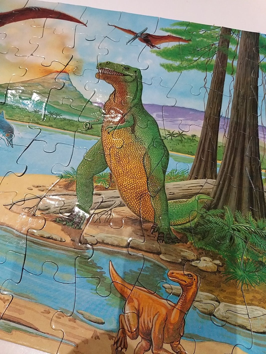 Puzzle dinozaury elc  100 elementów
