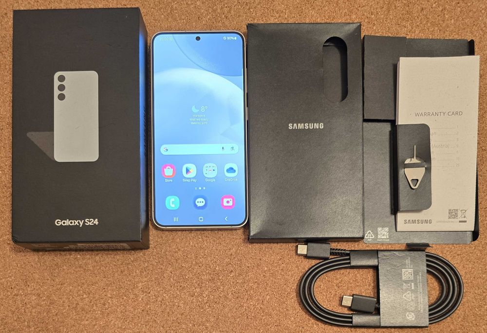 Samsung Galaxy S24 SM-S921 B/DS 8GB/128GB Szary Folia Nowy Gwarancja