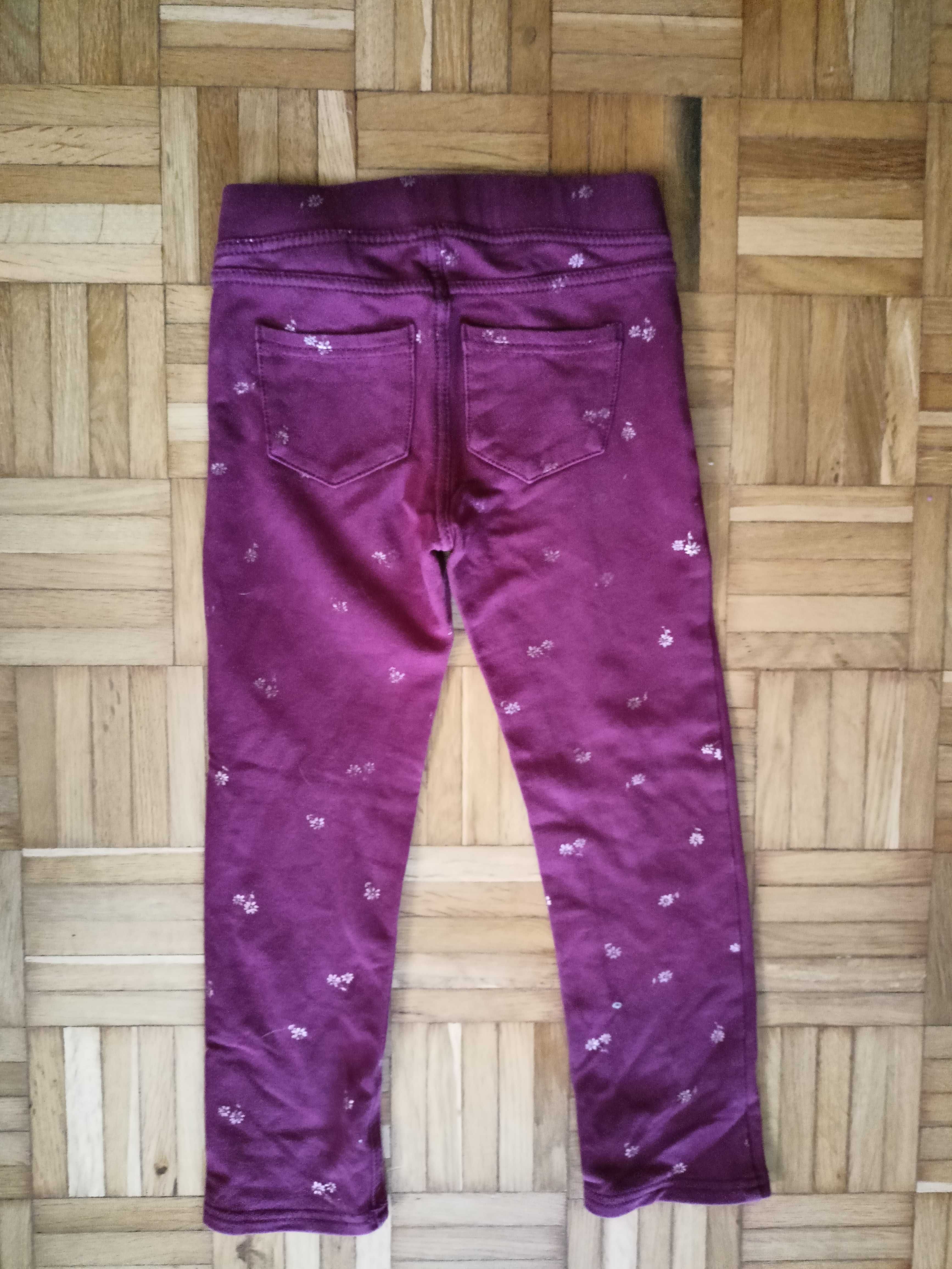 Spodnie typu getry leginsy H&M 110/116, miękkie i wygodne