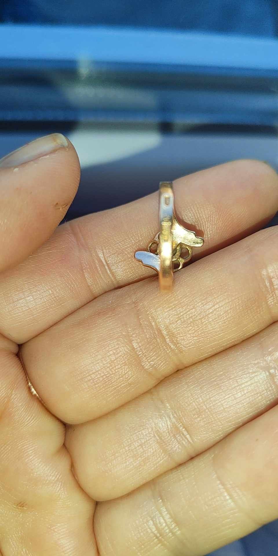 pierścionek rosyjski 585 stary zolte zloto