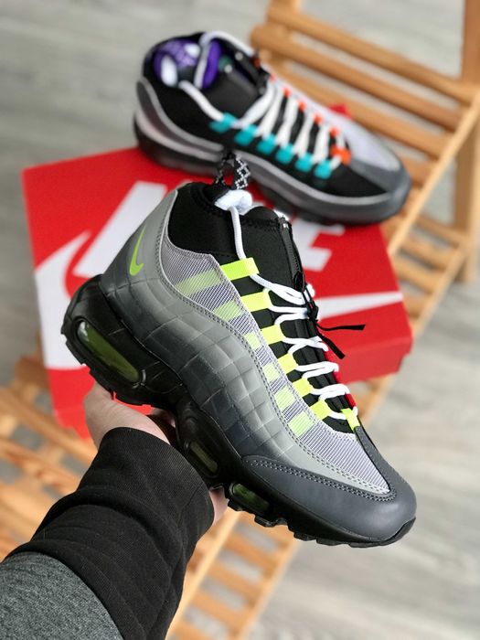 Мужские зимние кроссовки Nike Air Max 95 Sneakerboot "Grey" 40-45