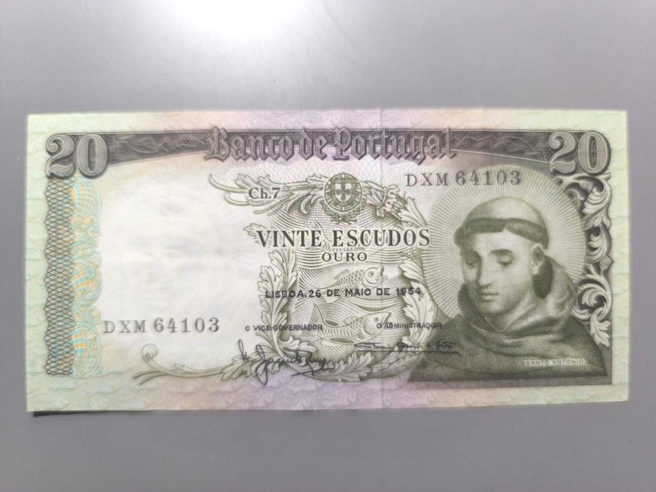 Nota de 20 Escudos – 26 de Maio de 1954