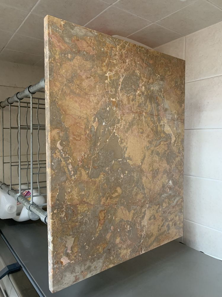 Pedra mármore rosa polida