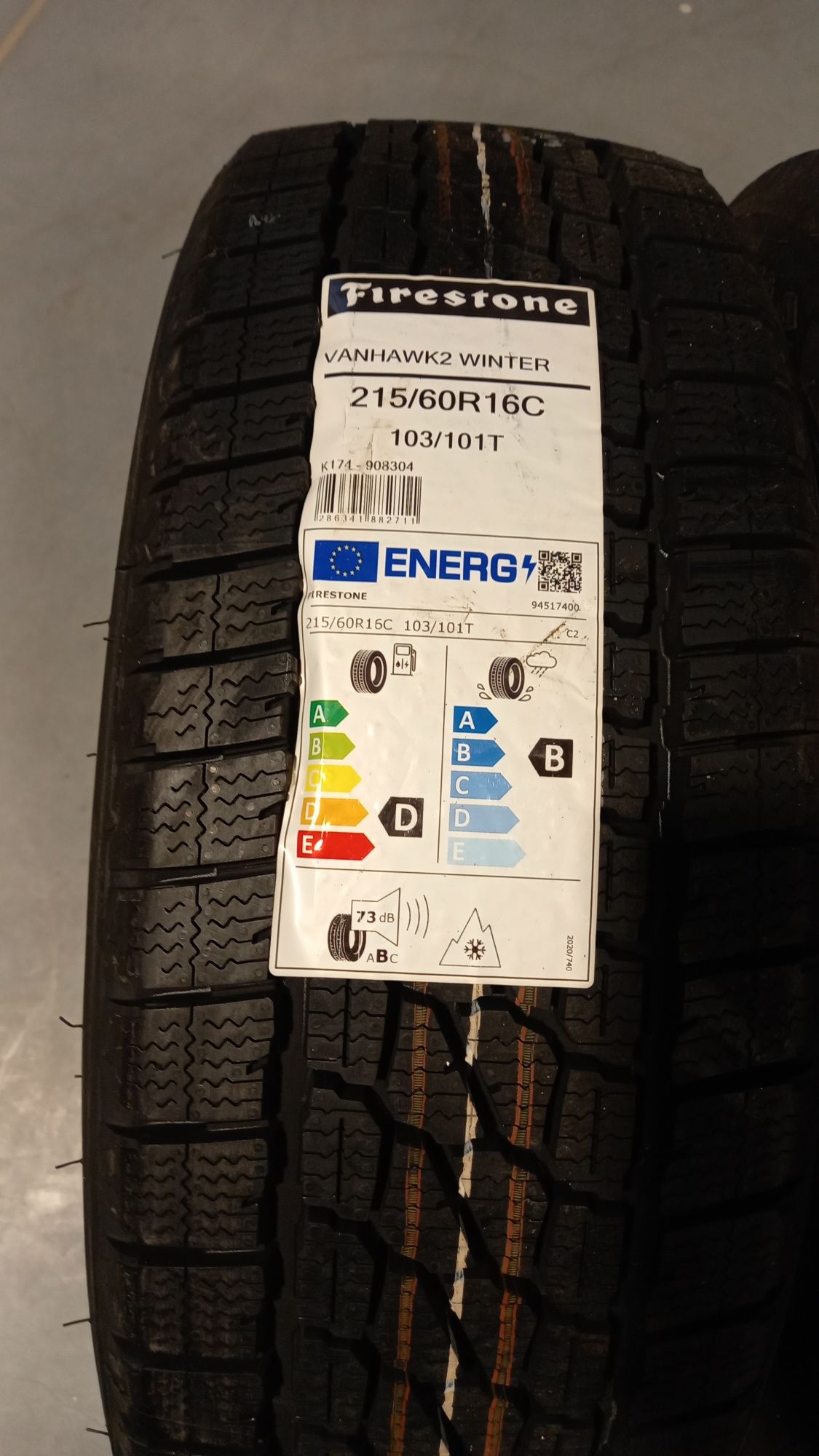 Nowe Opony Zimowe Firestone Vanhawk2 Winter 215/60/16C 4 sztuki