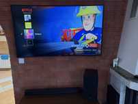 Zestaw: Telewizor Samsung 55 cali Curved + Soundbar z subwooferem.