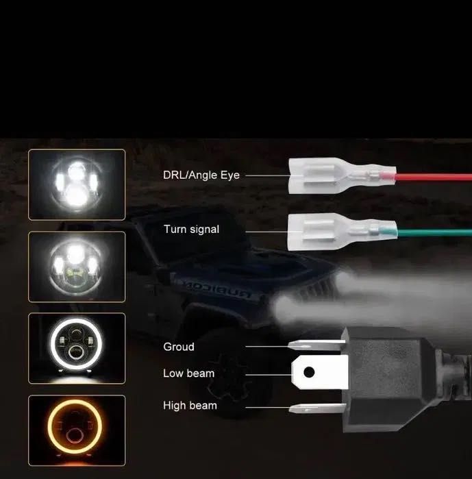 LED фара 7 дюймів