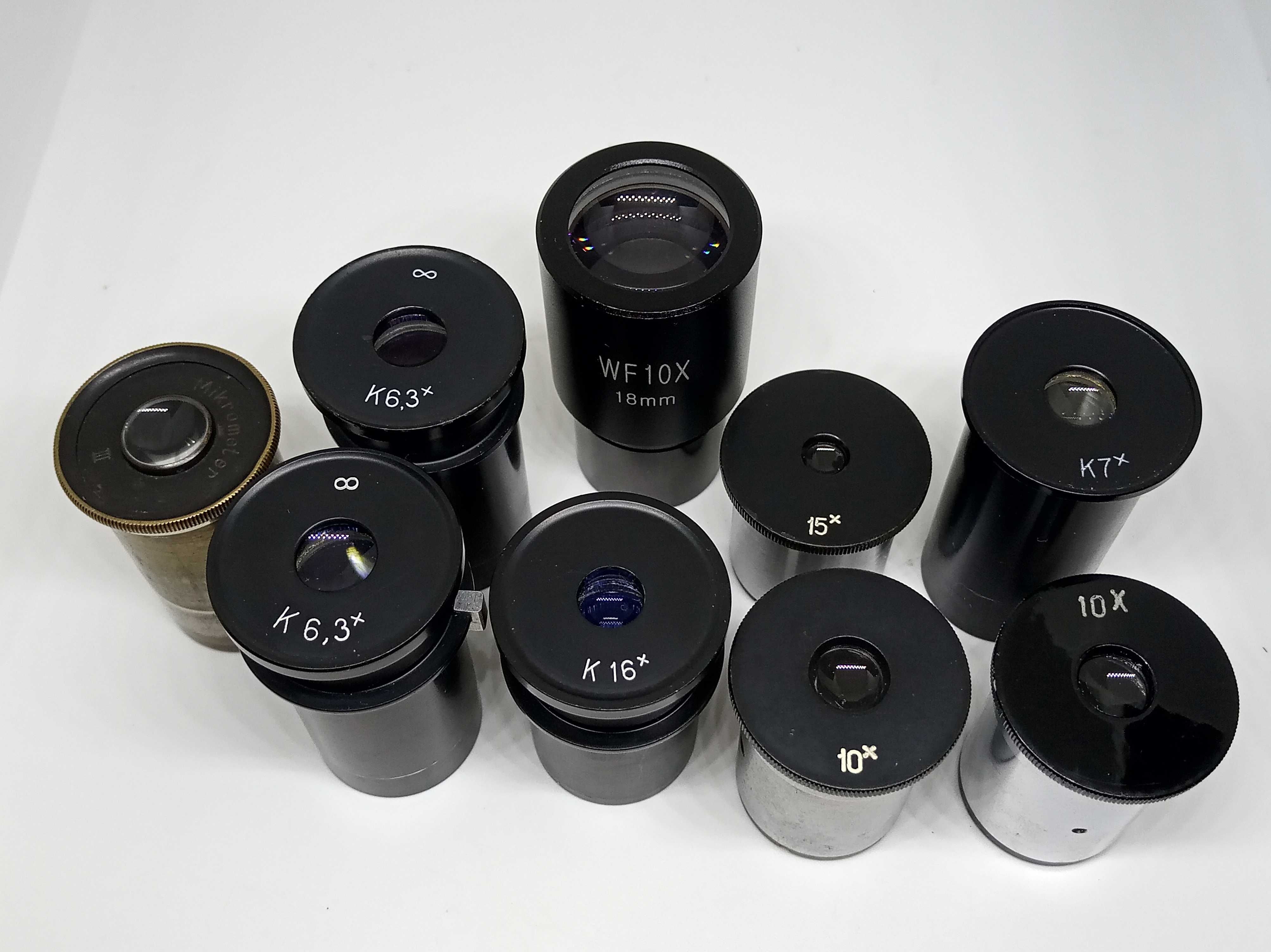 Окуляри мікроскопів Ломо Биолам МБИ Метам PZO МБС Carl Zeiss Reichert