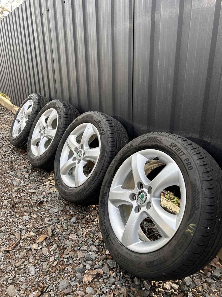 Диски колеса 5/100 r15 195/55 r15 et43 skoda