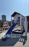 Дитячий ігровий комплекс з дерева. Игровая площадка с Теремком
