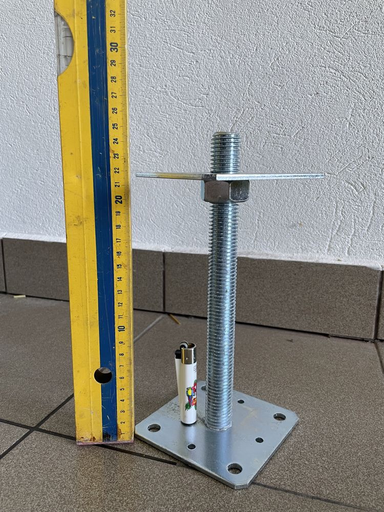 Kotwa, regulowana podstawa słupa m22 25cm