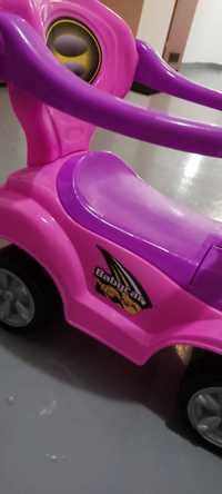 Jeździk 3w1 różowy samochód