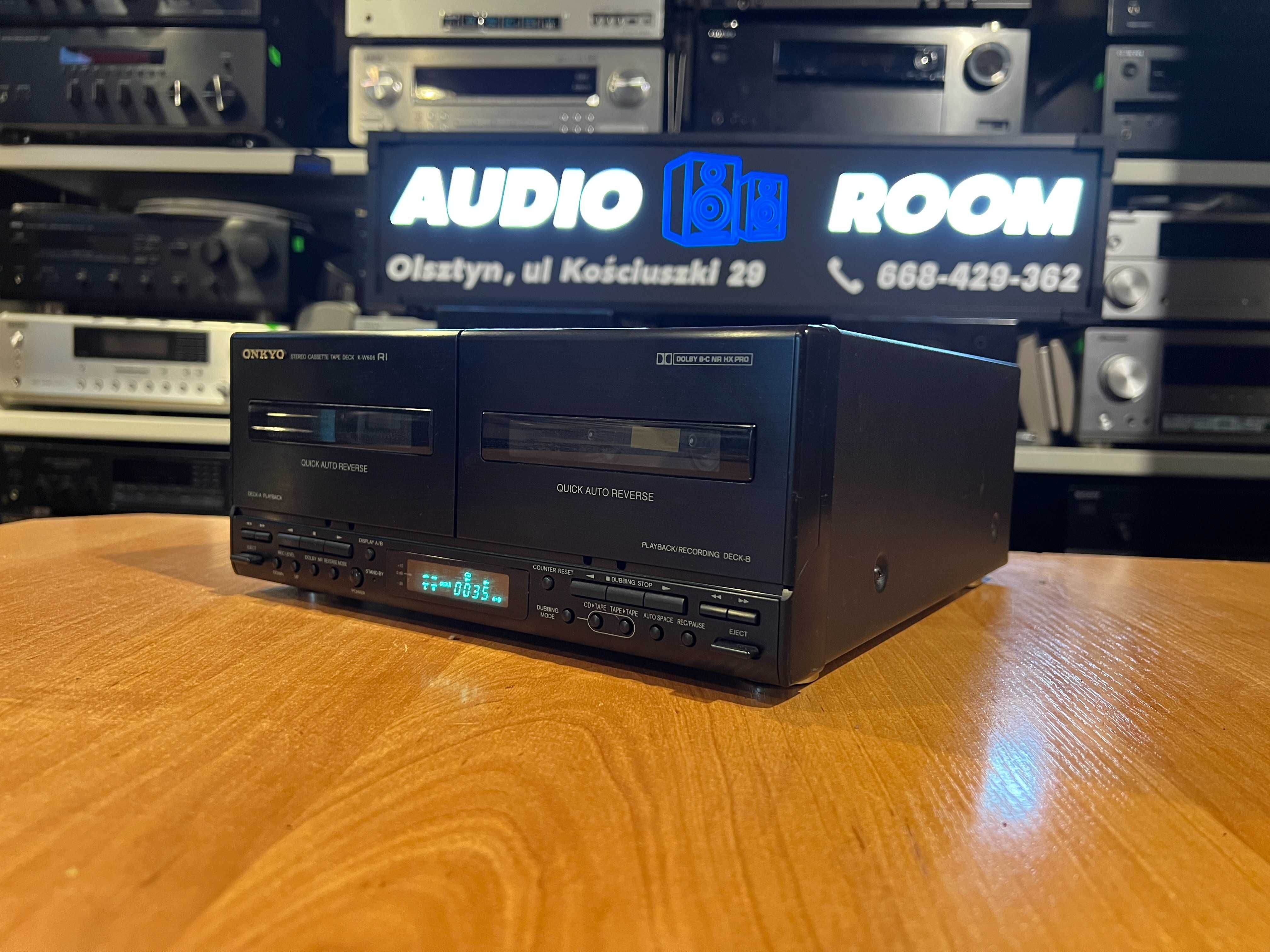 Magnetofon kasetowy Onkyo K-W606 Audio Room