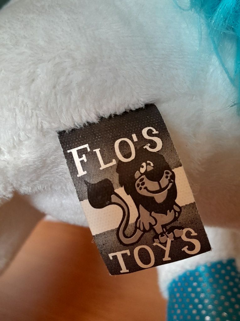 Мягкая игрушка единорог Глазастик Плюш flo's toys ТУ Большая