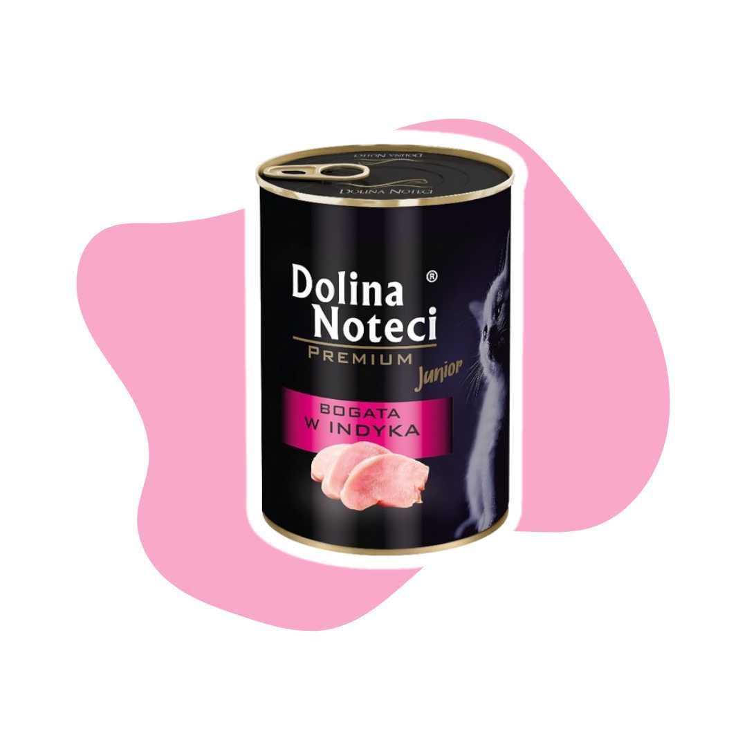 Dolina Noteci Premium Junior Bogata w indyka 6x400g dla kociąt