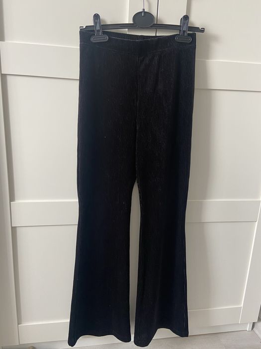 Штани велюрові кльош H&M