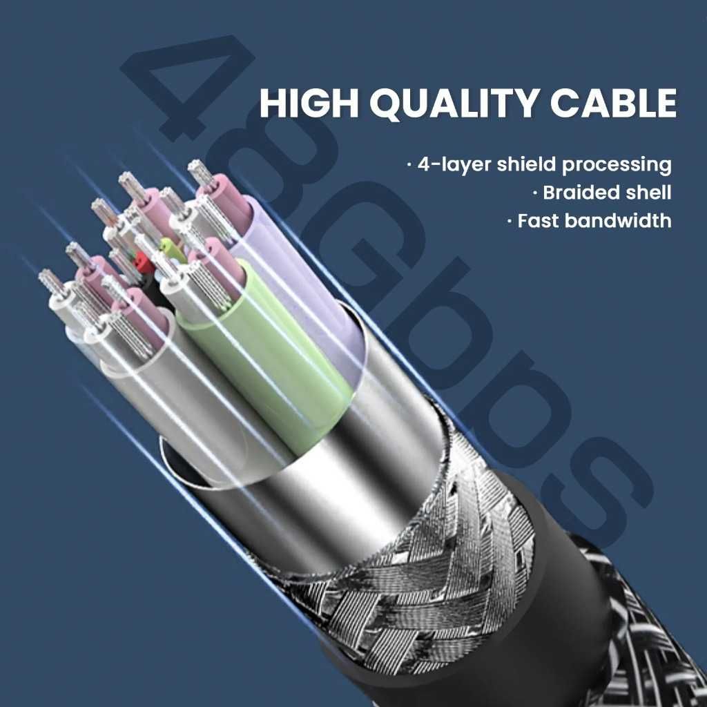 Kabel HDMI v2.1 Przesył Danych do 8K o Długości 2 m Szary / Gray