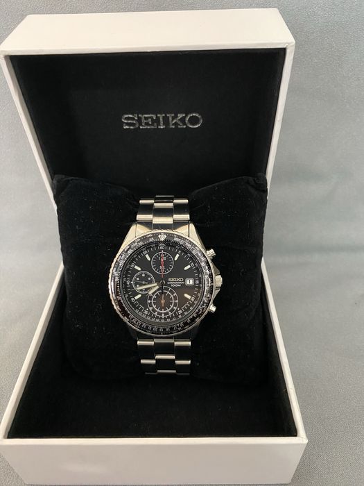 Klasyczny zegarek Seiko 7T92-0CF0 Pilot Flightmaster