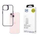 Etui 3mk Satin Armor Case+ Purple na Apple iPhone 15 - przezroczyste