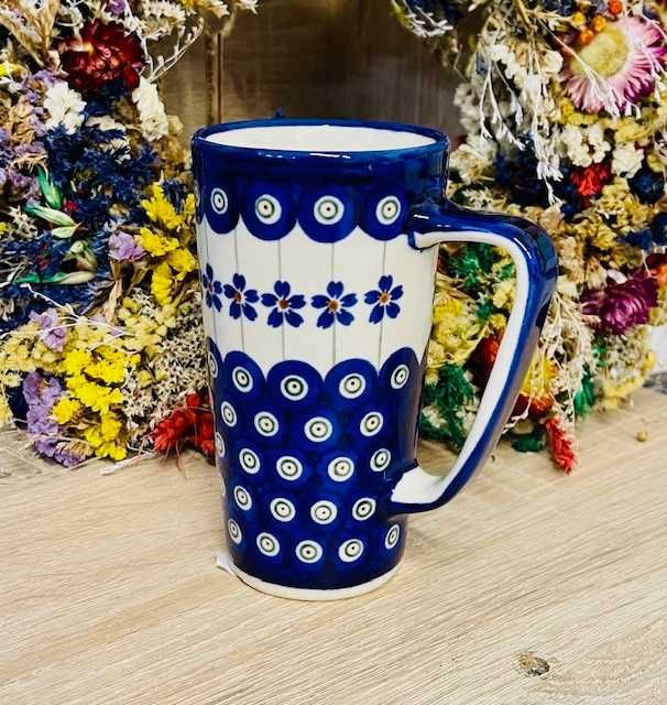 Ceramika Bolesławiec. Kubek latte 166A (16020)