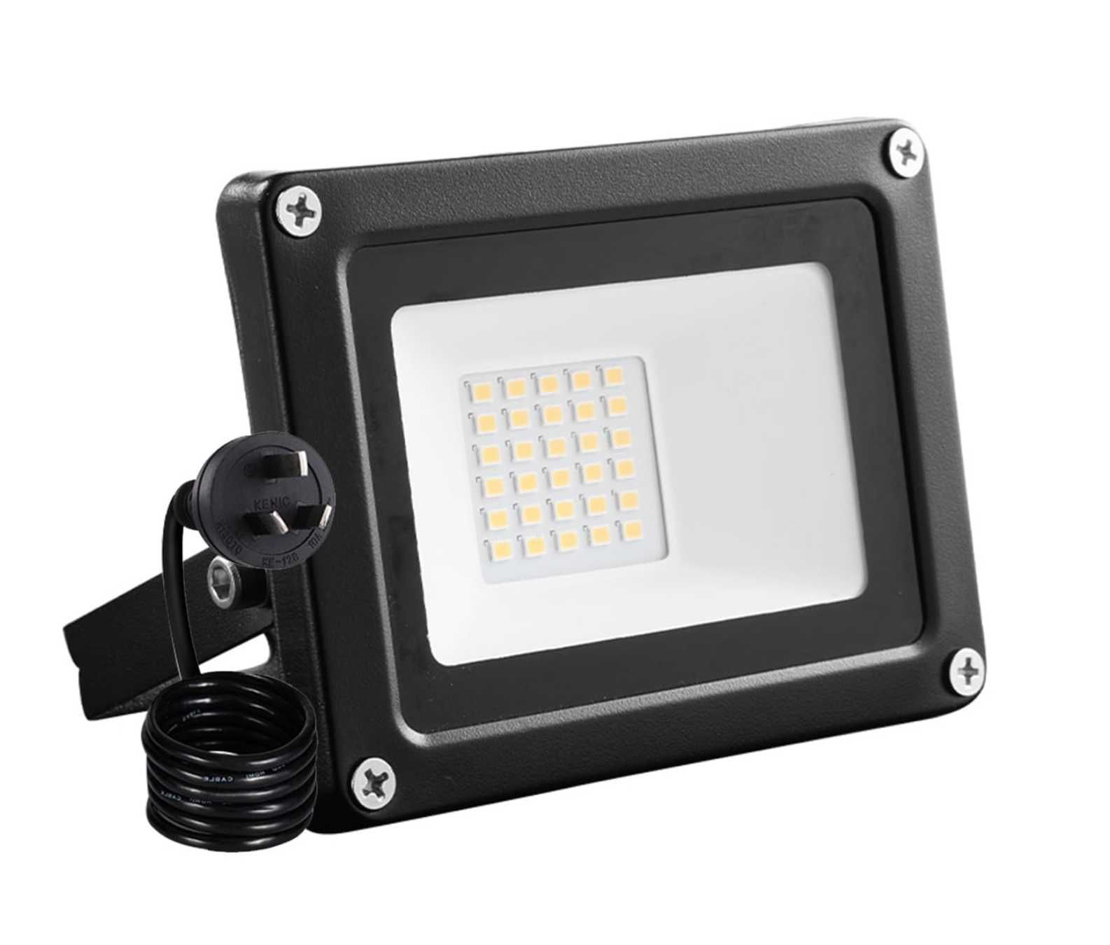 Reflektor LED, 30 W, IP65, wodoszczelny,  zewnętrzny, aluminiowy- NOWY