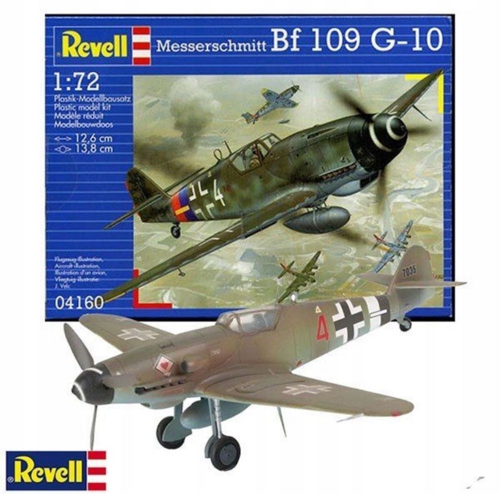 Model do sklejania Revell 04160 samolot Messerschmitt Bf 109 G-10,l