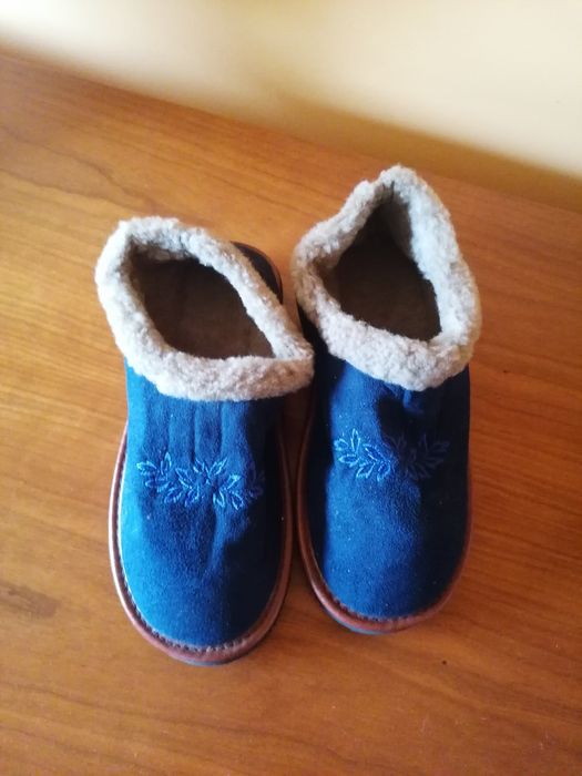Pantufas Senhora pêlo