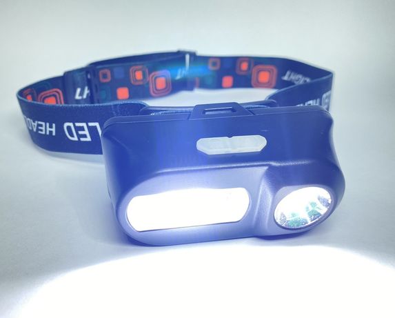 Маленький налобный фонарик с аккумулятором и USB зарядкой BL-1804 COB