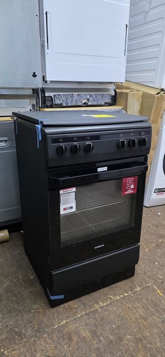 Kuchenka Gazowa  wolnostojąca 50cm czarny mat OUTLET Inventum