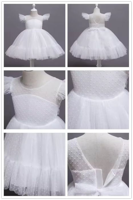 Сукня біла сніжинка дитяча плаття біле платье детское белое снежинка
