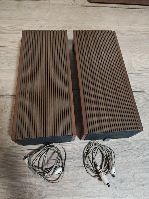 Głośniki szerokopasmowe kolumny Dual z 69r Vintage pod gramofon,Lampę