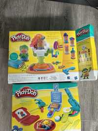 Play Doh- fryzjer, sniadanie - dwa zestawy