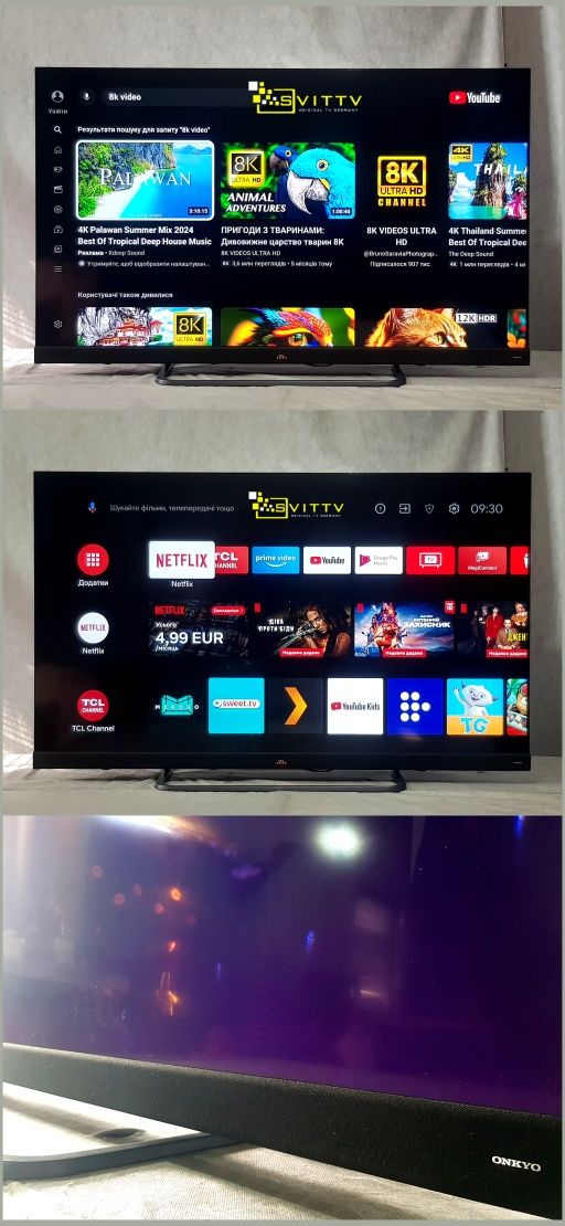 Телевізор 65'  TCL" 4K UHD. Android Tv. Wi-Fi Т2