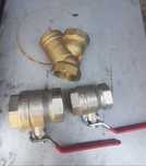 Filtr skośny 2" DN50. Zawór kulowy 2" DN50