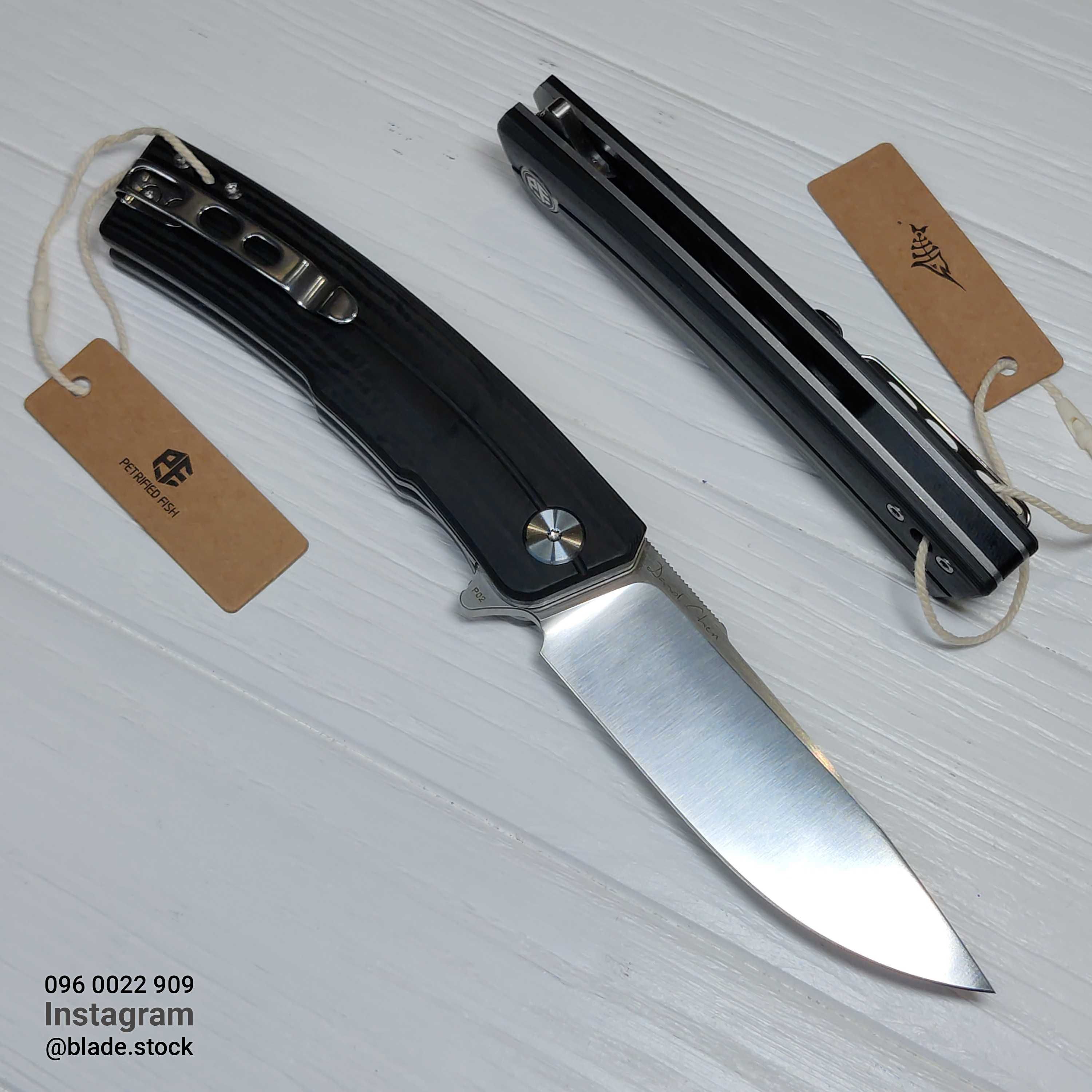 Складной нож Petrified fish PFP02 Magazine D2 (Оригинал) карбон, EDC