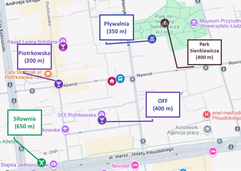 Pokoj w Centrum duzy umeblowany Parking/2 łazienki