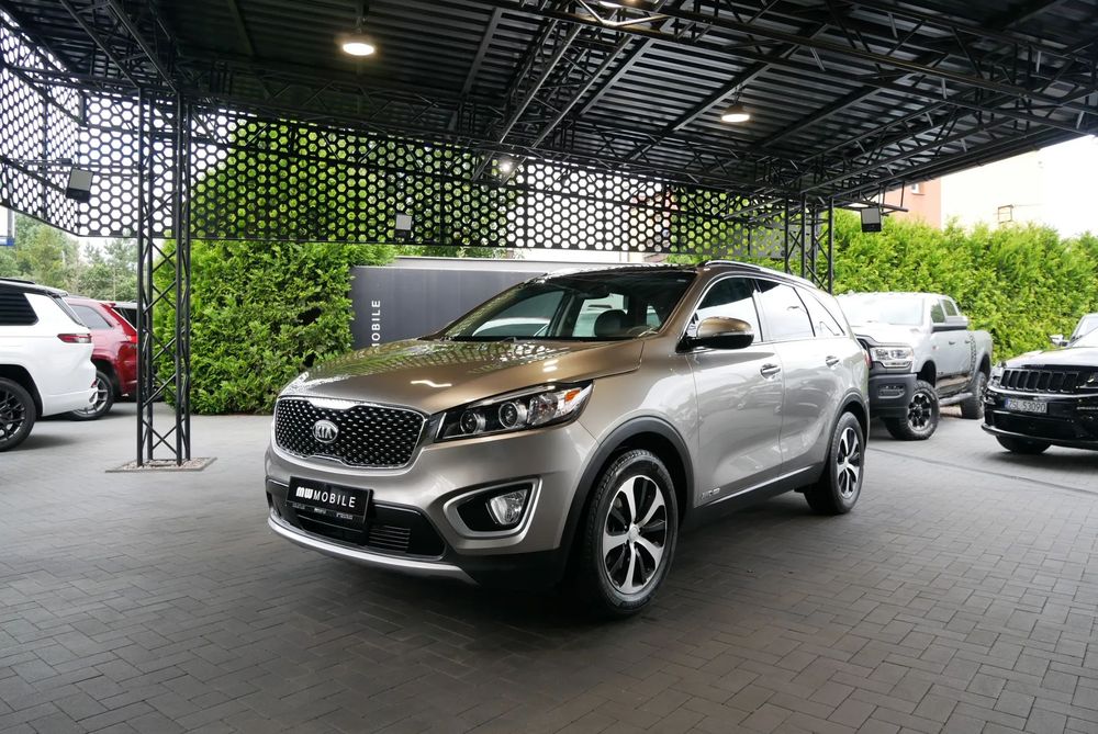 Kia Sorento EX 3.3 V6 290KM AWD FE 7os PanoramaRadarCamSkóryAutomat4x4RoletyReling