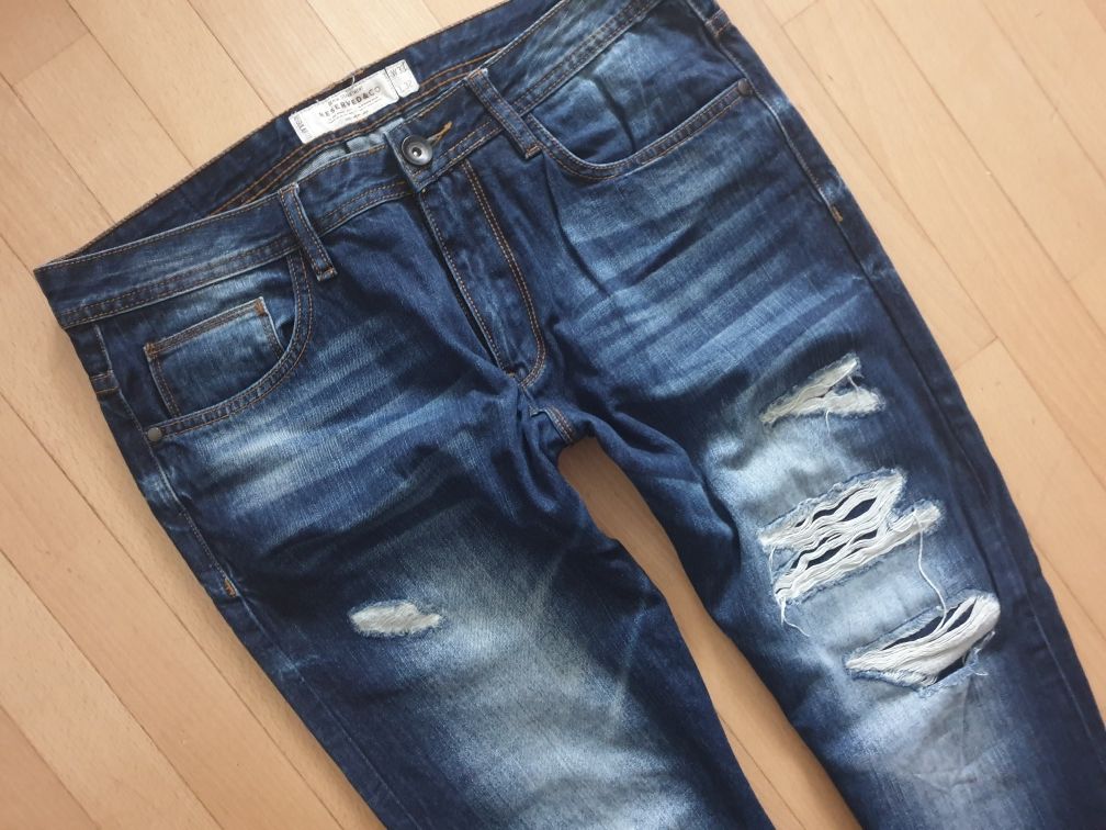 Reserved jeansy vintage W33L32 super stan Wawa