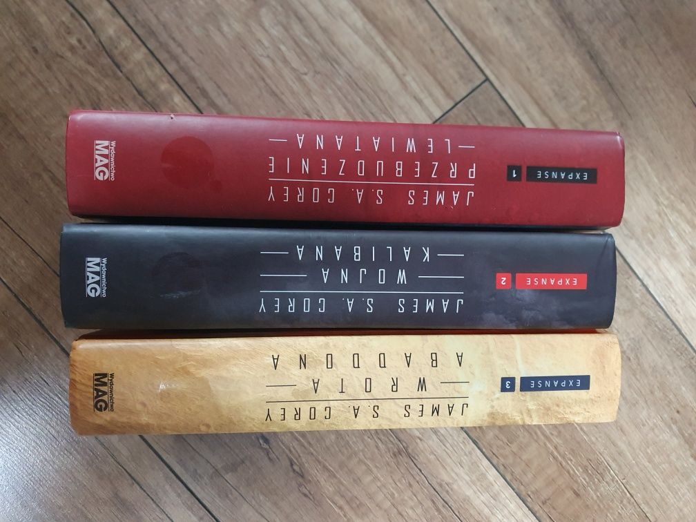 Książki z serii the expanse, części 1-3