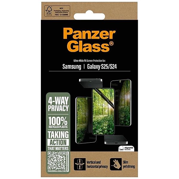 Szkło prywatyzujące PanzerGlass Eco Matrix Ultra-Wide Fit do Samsung G